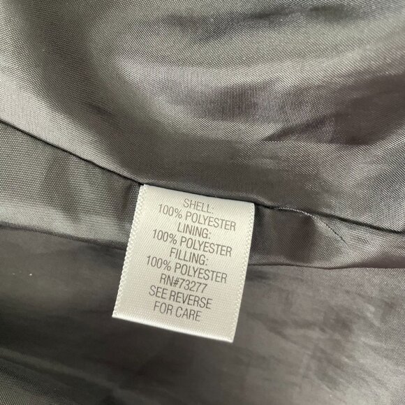 Croft & Barrow Womens Black & White Quilted Tweed Pattern Puffer Vest Size 2X - Picture 4 of 11